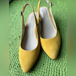 Ecco slingback heels.